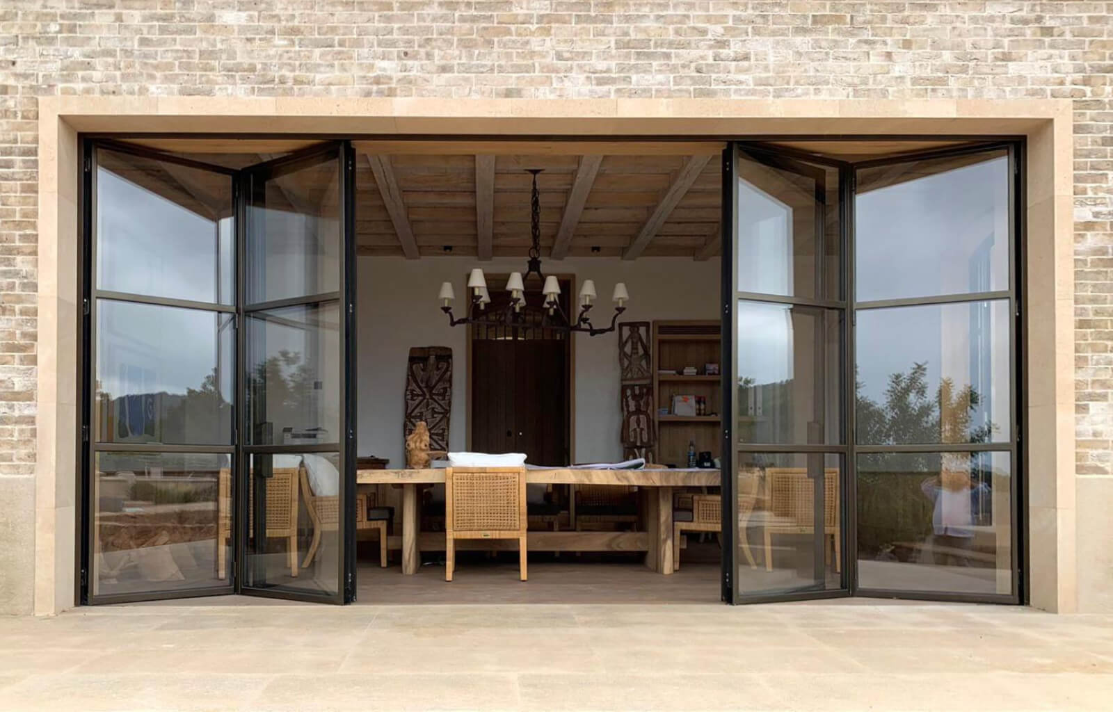 steel bi folding doors