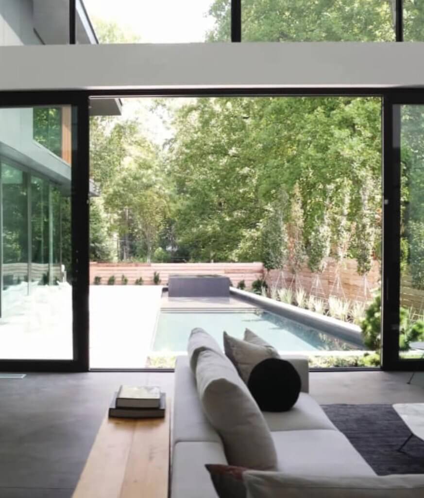 4 panel sliding glass door